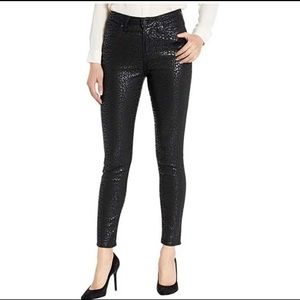 Levi's 721 Tonal Metallic High Raise Skinny Jeans
